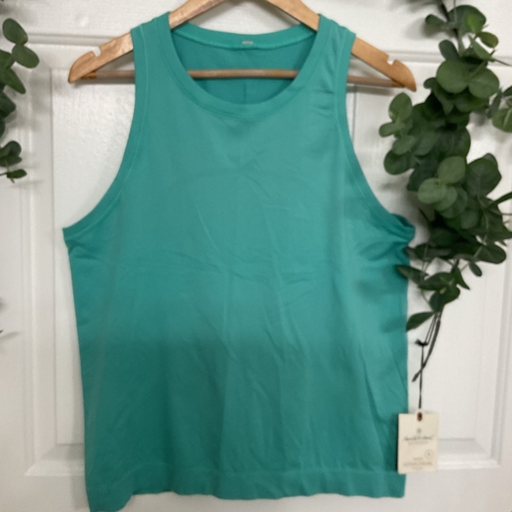 LULULEMON TANK TOP Women's Sleeveless Teal Top. SIZE. L - Picture 2 of 5